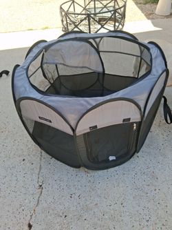 Sharper Image Fold-and-Store Pet Play Pen