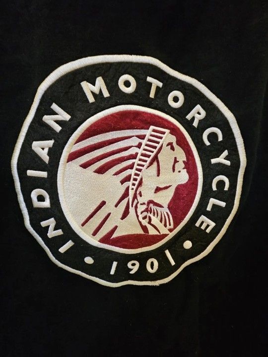 GENUINE INDIAN MOTORCYCLE APPLIQUE HEADDRESS HODDIE EMBROIDERED L UNISEX