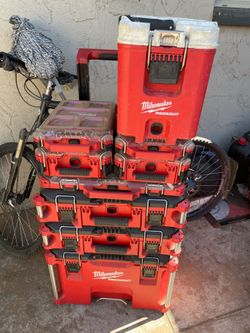 Milwaukee pack out with tools