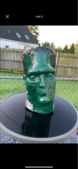 Frankenstein Monster Head Sculpture