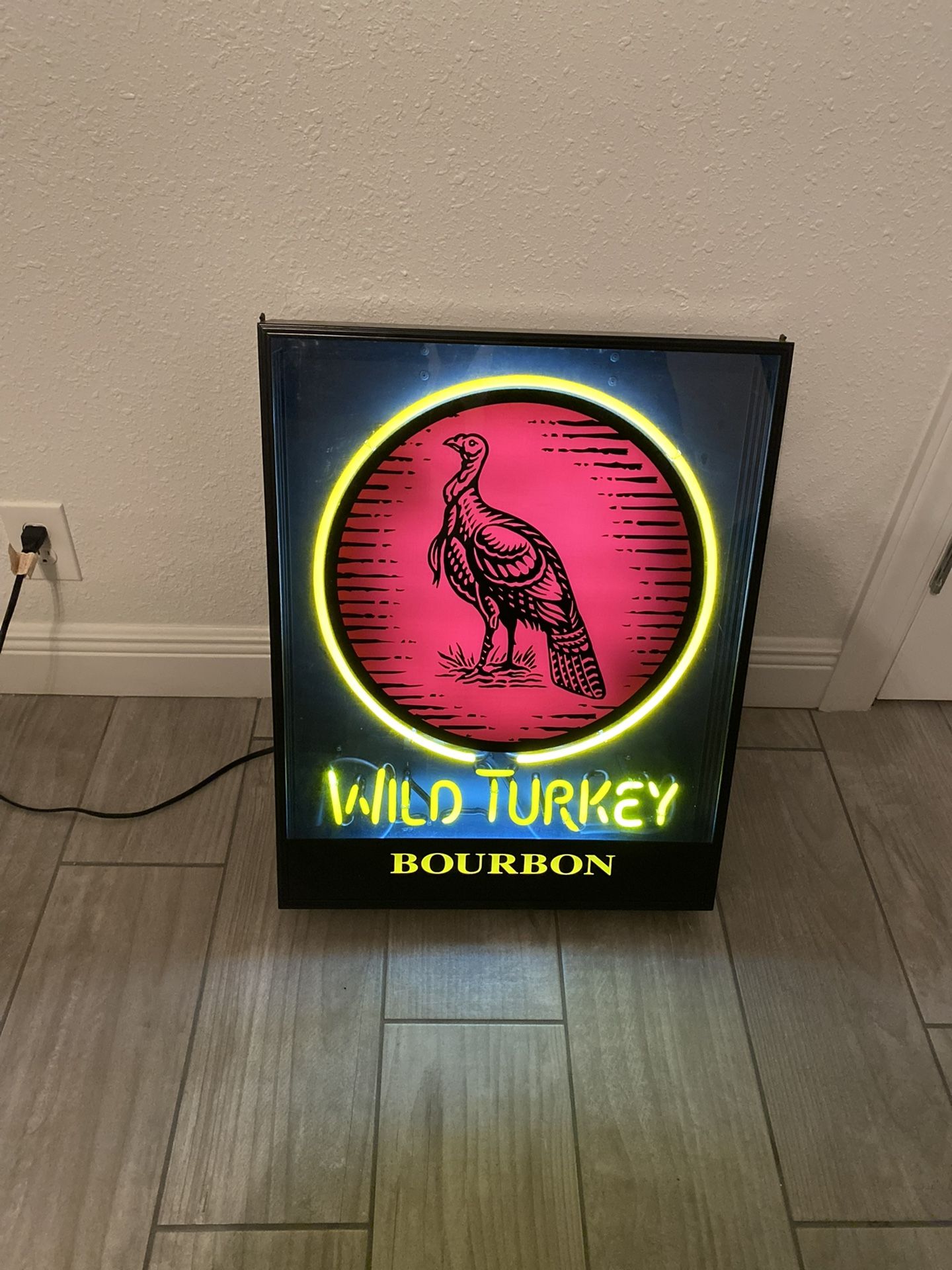 Rare Wild Turkey Bourbon 🥃 Neon Light 