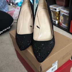 Marc Fisher Sparkly Black Heels. 