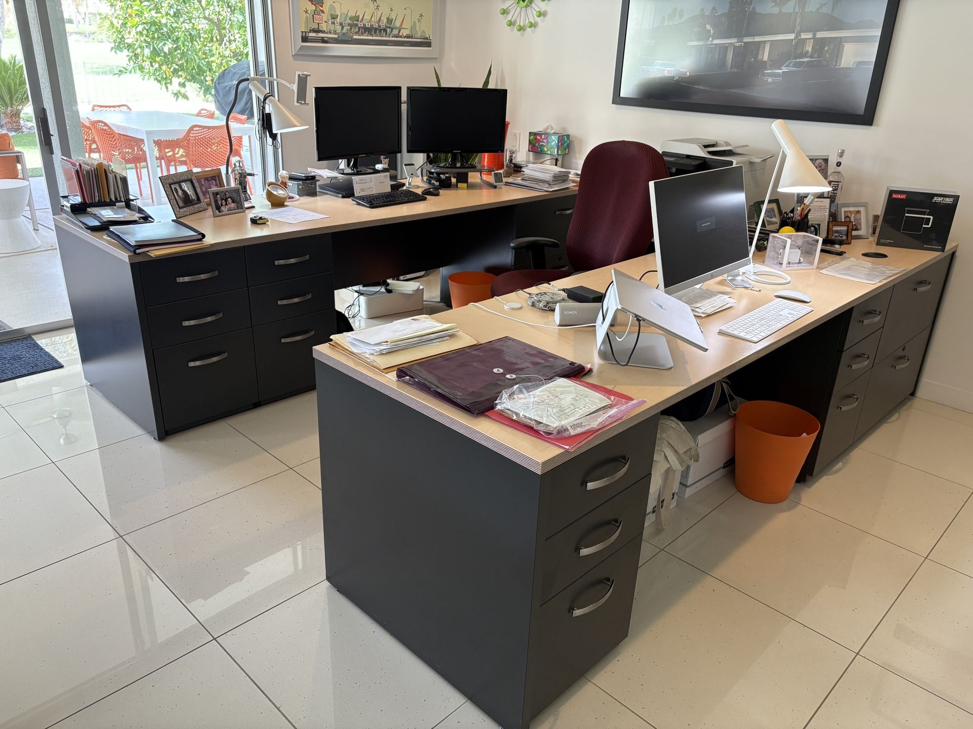 Large custom Built Desks