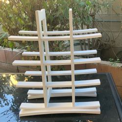 White Wooden Wine Rack