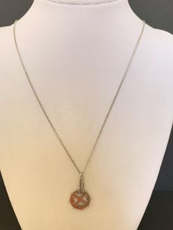 Silver 925 stamped necklace 22” inches long