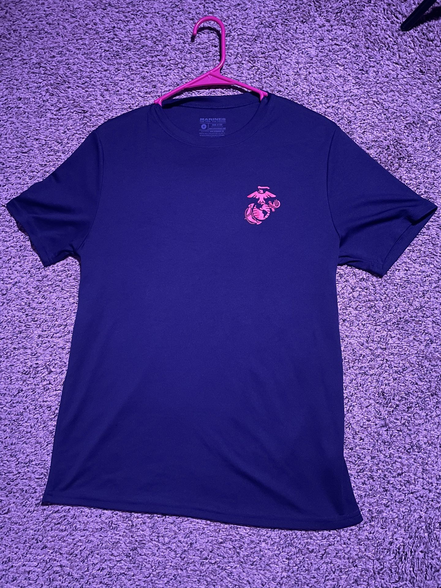 USMC Blue poolee shirt, Size M