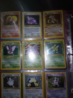 Base set jungle fossil holos