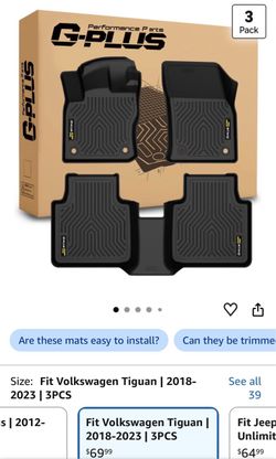 Floor Mats for VW Tiguan 2018-2023