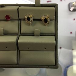 Diamonds/sapphire Earrings 