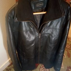 JCCollection Of Germany Men's Leather Jacket ,With Removable Collar Size v52.Xl