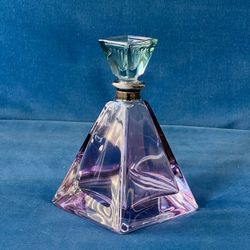 Vintage Royal Limited Art Deco Crystal Illusions Perfume Bottle Italy