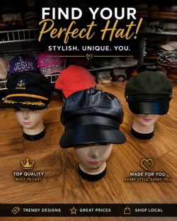 Short brim cap