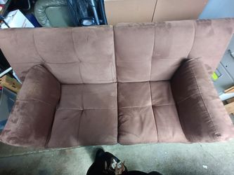 Suede futon like new