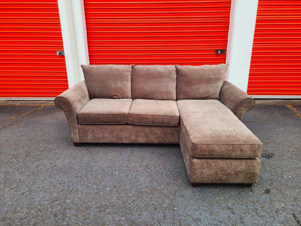 Grey Small Sectional Couch - Free Delivery