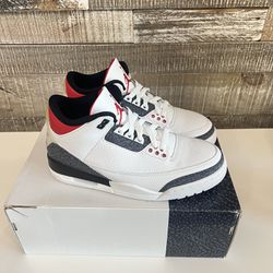 New Jordan 3 Fire Red (2020) Size 8M