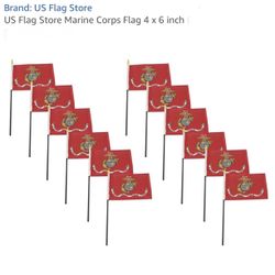 50 Pcs US Flag Store Marine Corps Flag 4 x 6 inch 