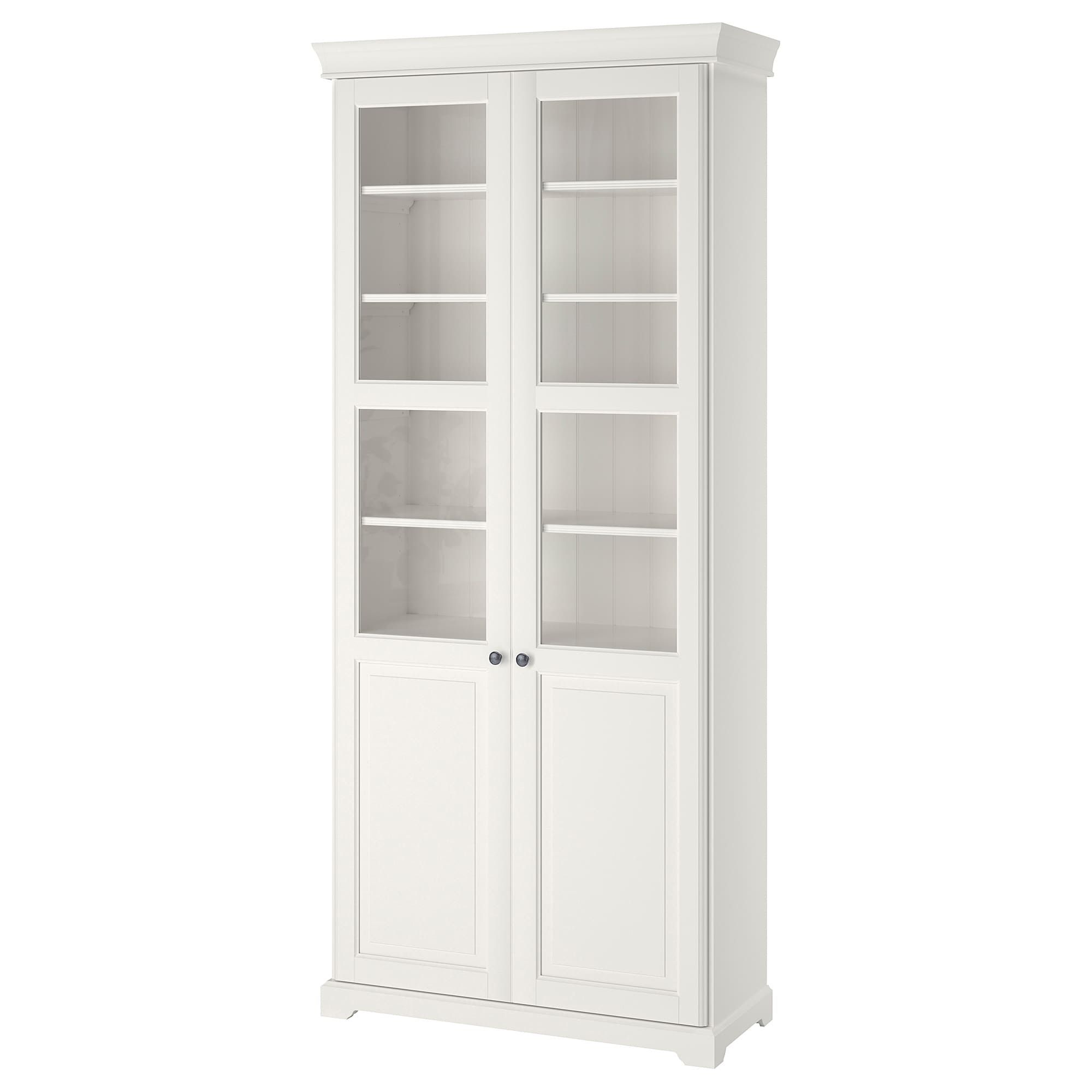 IKEA LIATORP cabinet with glass doors white