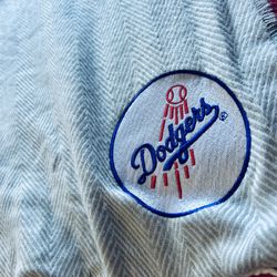 Dodgers Soft Throw Blanket 70” X 56” - Grey