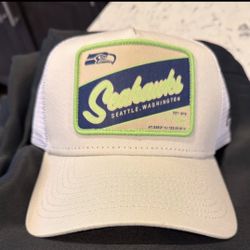 Seattle Seahawks New Era Franchise Trucker Adjustable Hat