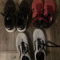 Nike, New Balance, Vans