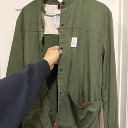 Topo designs field jacket button down MULTI POCKET new LARGE  