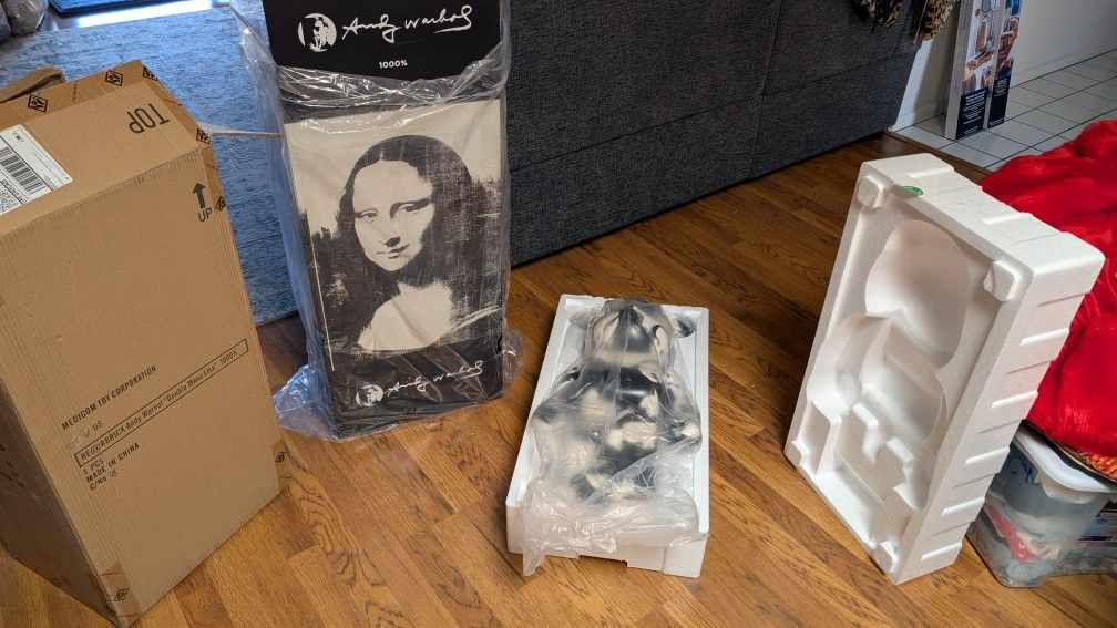 1000% BE@RBrick Andy Warhol Double MONA LISA.