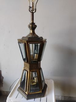 Vintage double decker lamp