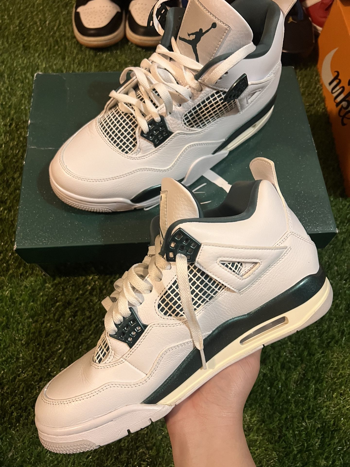 Nike Air Jordan Retro 4 Oxidized Green 2024 Size 9.5 CLEAN