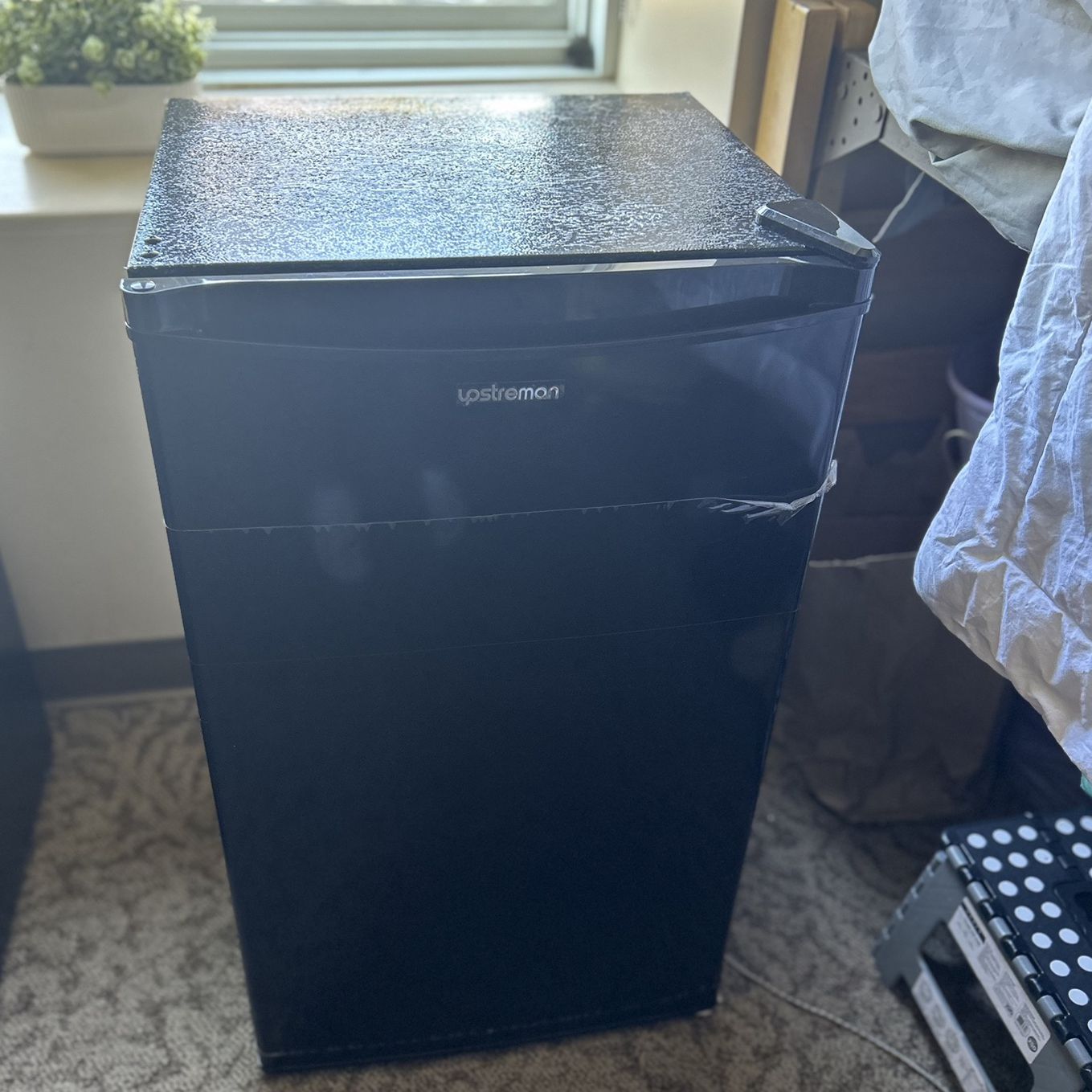 Used In Great Condition - (PICKUP ONLY) Upstream 3.2 Cubic Ft. Mini Fridge W/Freezer