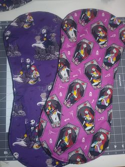 Nightmare before Christmas set of two burp cloths