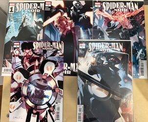 Spiderman Noir 1 2 3 4 5 complete Marvel Comics Larsen Broccardo