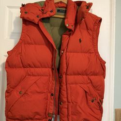 Polo by Ralph Lauren Men's Vibrant Red Puffer Vest