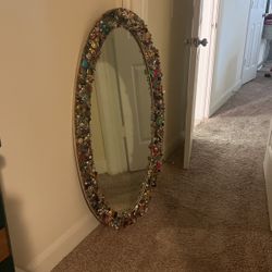 Antique Jewelry art mirror