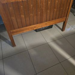 Wood Headboard Bed