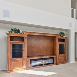 Entertainment Center With Electric Fireplace