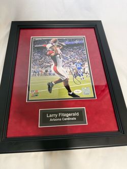 Arizona Cardinals Larry Fitzgerald Framed Autographed Photo