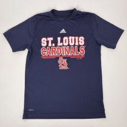 STL Cardinals MLB Adidas Kid's Short-Sleeve T-Shirt Blue Size M