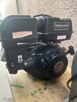 Predator 301cc Horizontal Shaft Gas Engine – Runs Great – Go Kart, Log Splitter, Mini Bike