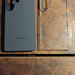 Samsung Galaxy S25 Ultra Silicone Phone Case Gray Clear Case