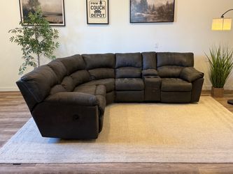 Ashley furniture charcoal gray sectional couch delivery available