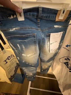 Ksubi and purple jeans and chrome heart jeans
