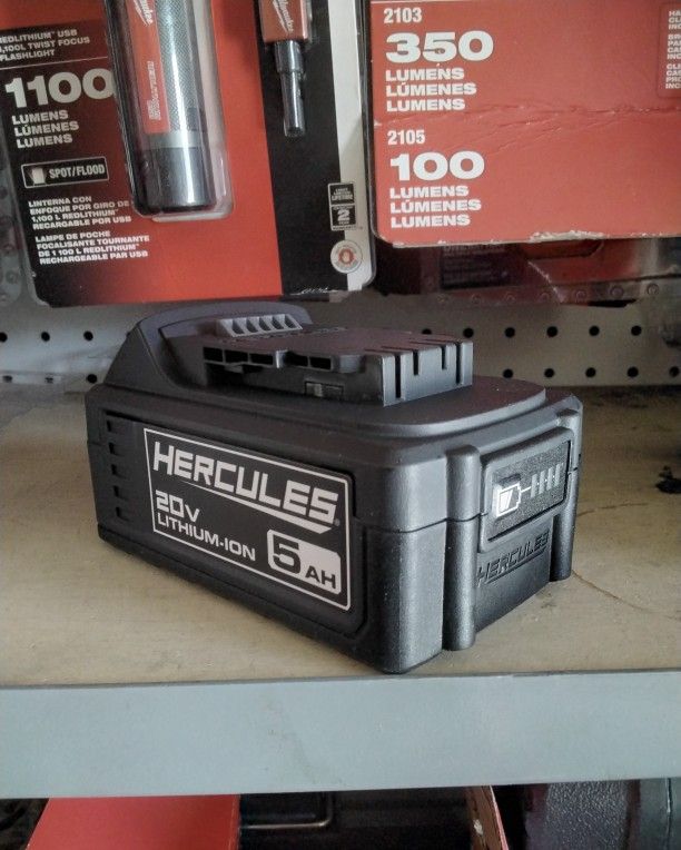Hercules 20V Lithium-Ion 5Ah Battery