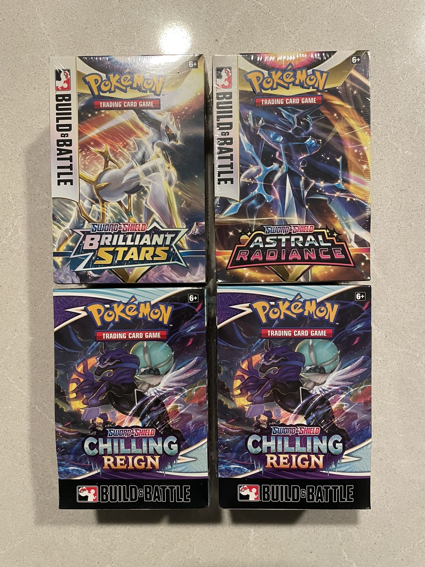 Sword & Shield Build & Battle Boxes *SEALED* Pokemon Chilling Reign Brilliant Stars Astral Radiance B&B Promo English TCG Cards