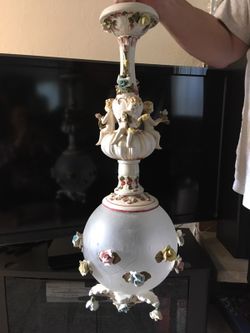 European Antique Cherub Chandelier