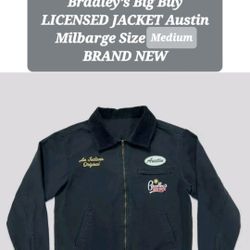 NEW Men's Stranger Things Big Guy Bradley's Workwear Jacket - Black - Medium