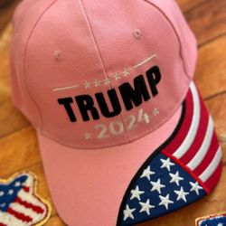 Trump Tucker Cap Pink Trump 2024