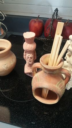 CLAY POTS/ CANDLE HOLDER