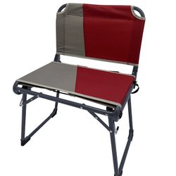 Set Of 2 Ozark Trail Anywhere Stadium Seat, Red and Grey, Adult