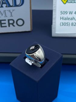 14K Gold Black Onyx & Diamond Accent Men’s Ring