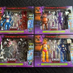 Five Nights at Freddy’s Endo Series LOT ToyFreddy Bonnie Chica Mangle 